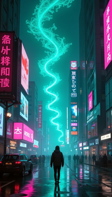 Neon Ai Works Free Neon Rain Walker Image - Cyberpunk, Neon, Futuristic | Download at ...