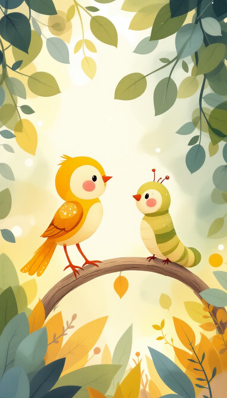 Free Friends In Nature Image - Bird, Caterpillar, Friendship | Download ...