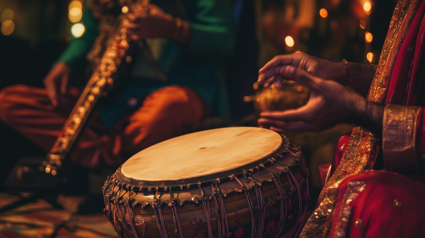 Indian Performance Background Free Traditional Indian Music Image - Music, Tabla, Sitar | Download at ...
