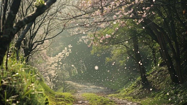 Tree Petrals Spring Download Blossoming Spring Pathway Image - Spring, Blossoms, Pathway ...