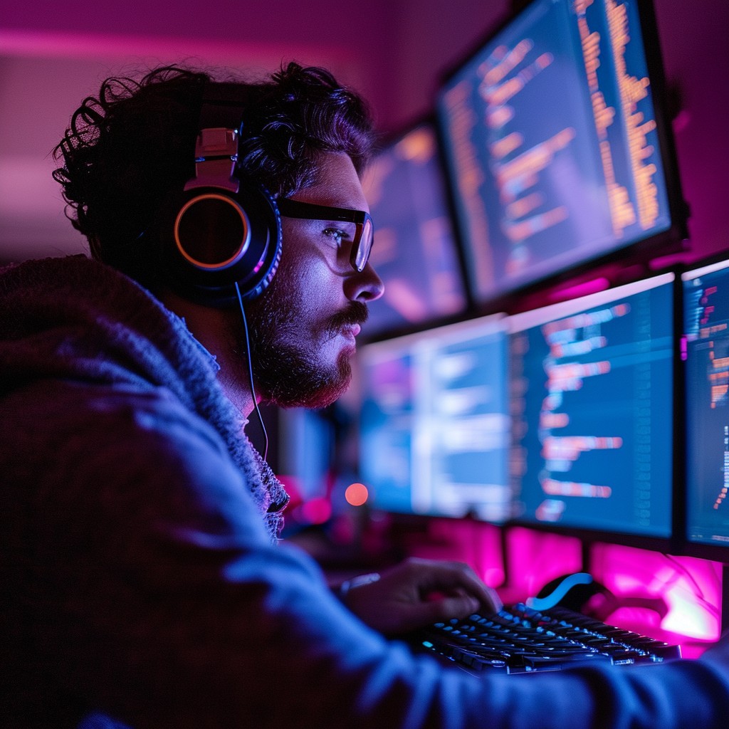 Free Focused Tech Professional Image - Technology, Programmer, Coding ...