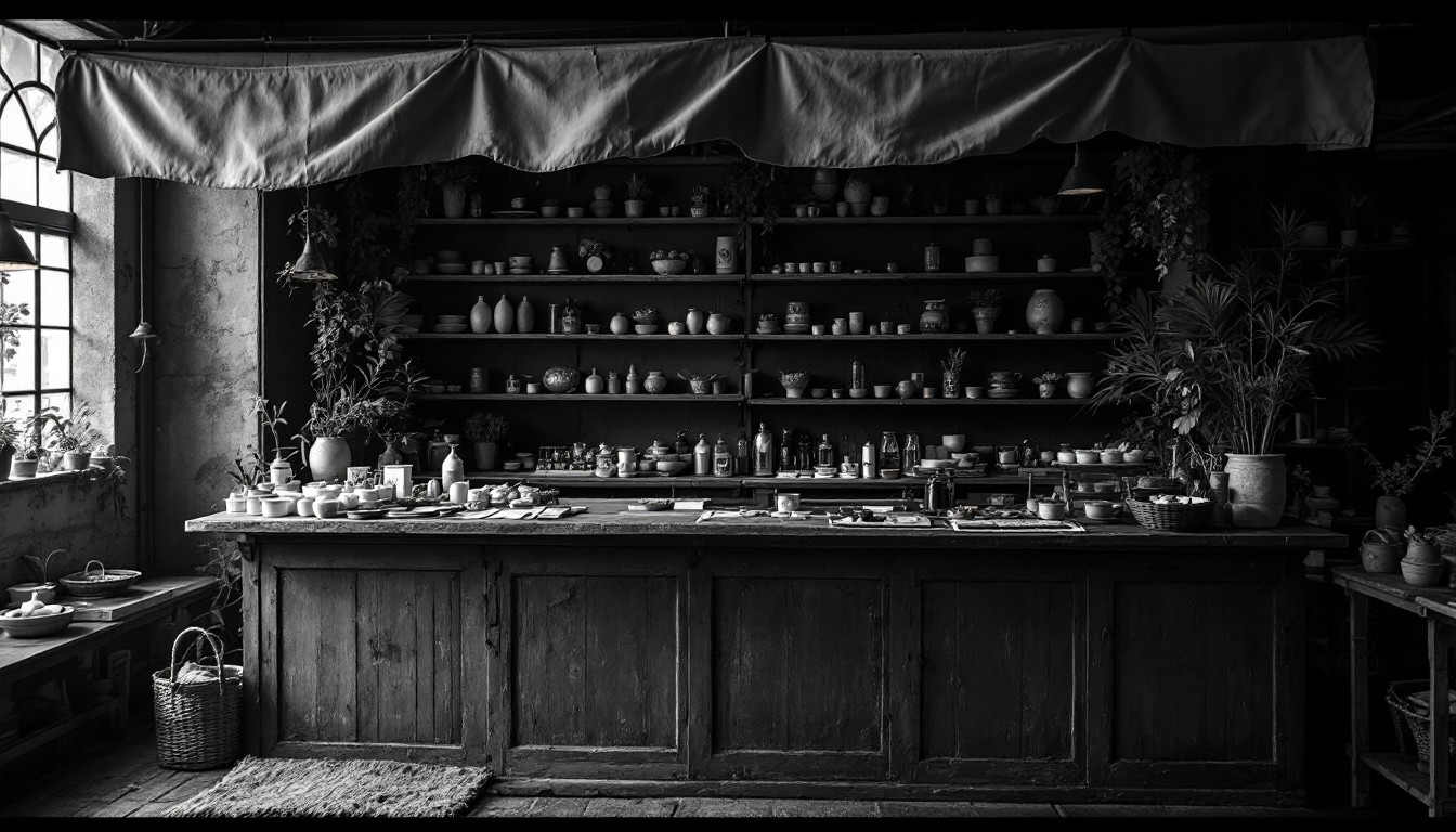 Throwback Merchant Free Vintage Merchant's Counter Image - Vintage, Mercantile, Wooden ...