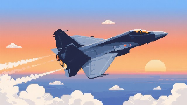 Free Pixel Fighter Sunset Image | Download at StockCake