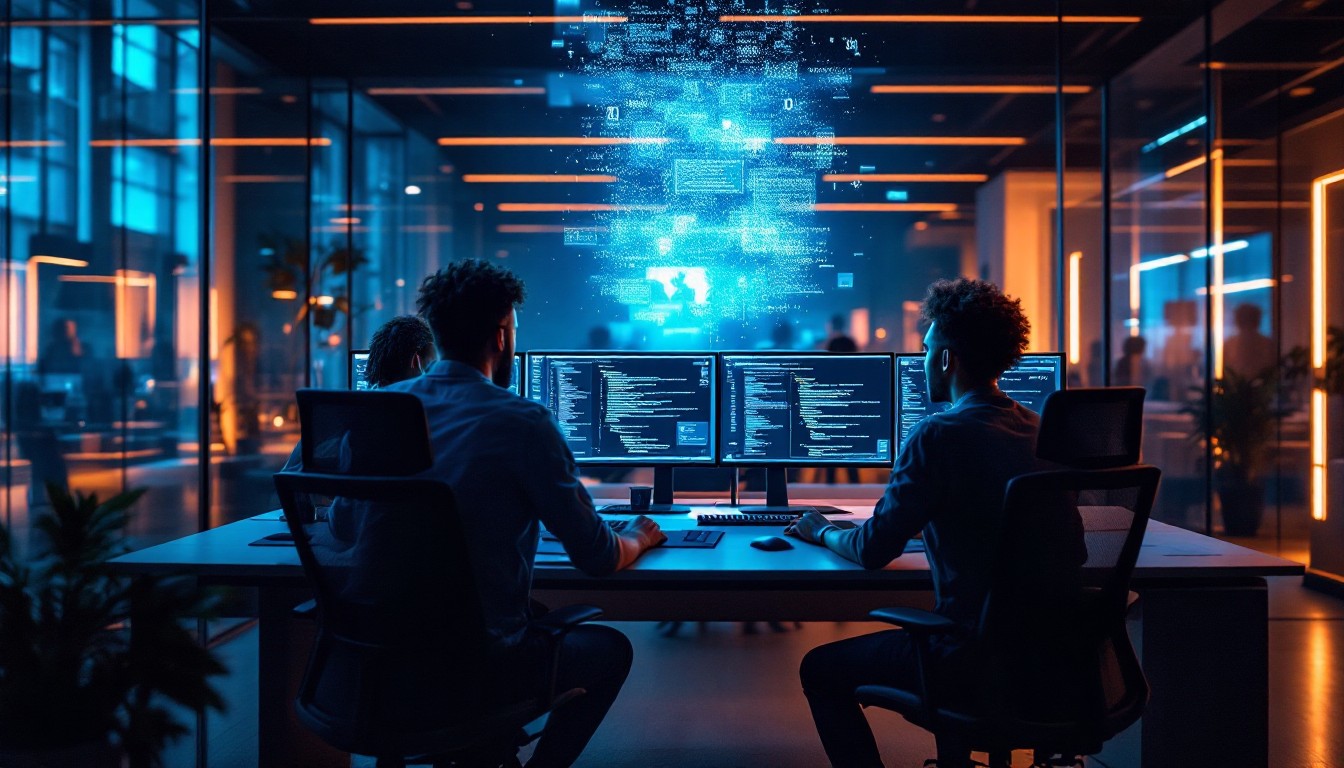 Free Futuristic Development Space Image - Coding, Technology, Workspace ...