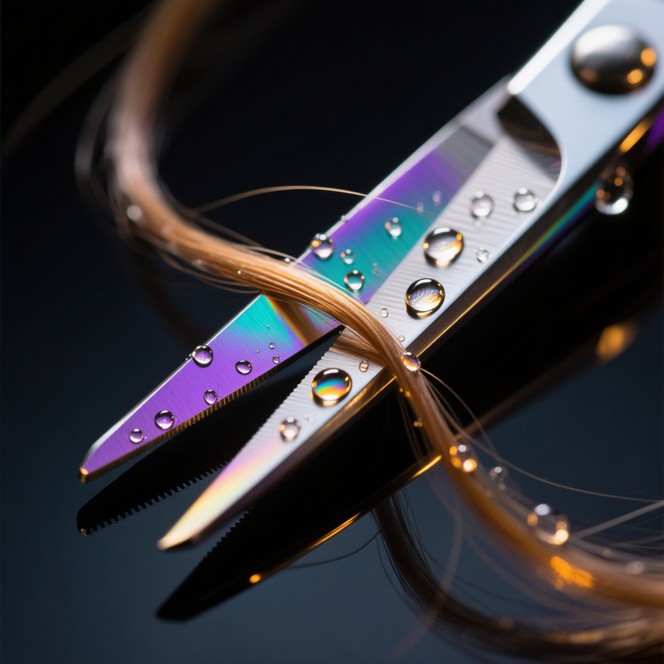 Scissors Macro Free Droplets Meet Blade Image - Scissor, Droplets, Macro | Download at ...