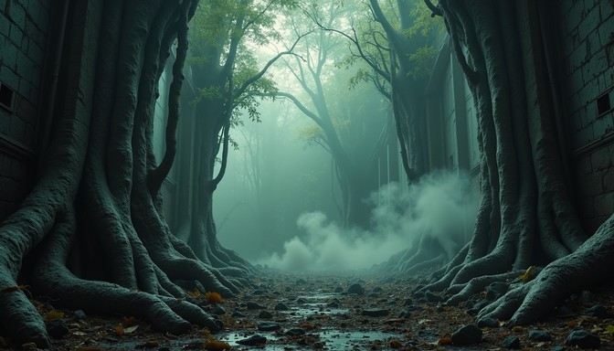 Free Mystical Forest Path Image - Forest, Mist, Trees | Download at ...