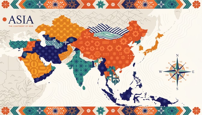Free Asian Cultural Map Image - Asia, Map, Illustration | Download at ...