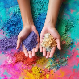 Download Colorful Hands Celebration Image - Colorful, Hands, Sprinkles ...
