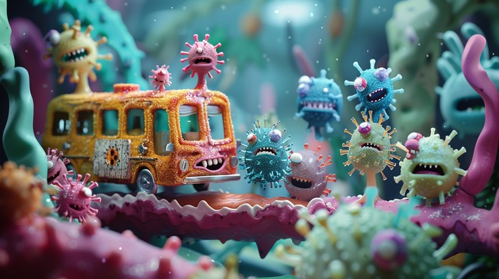 Free Viral Bus Journey Image - Whimsical, Colorful, Fantastical ...