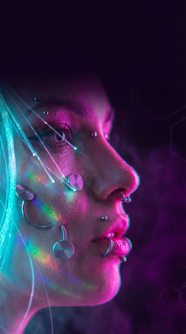 Free Neon Cyberpunk Portrait Image - Cyberpunk, Neon, Futuristic ...