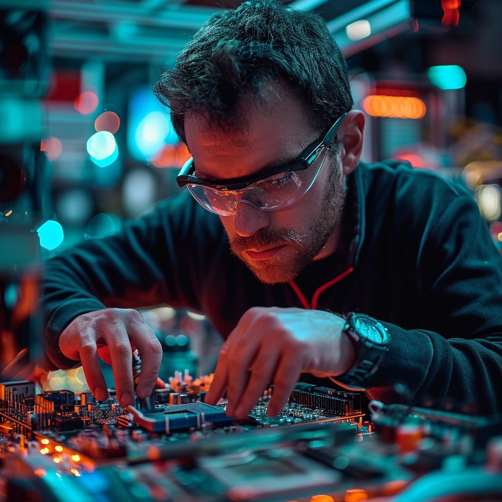 Job Work Technically Free Focused Technical Work Image - Technician, Electronics, Repair ...