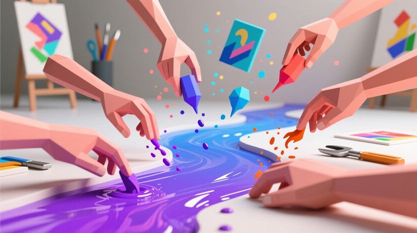 Free Collaborative Creative Flow Image - Collaboration, Teamwork, Art ...