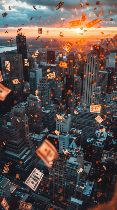 Free Money Raining Down Image | Download at StockCake