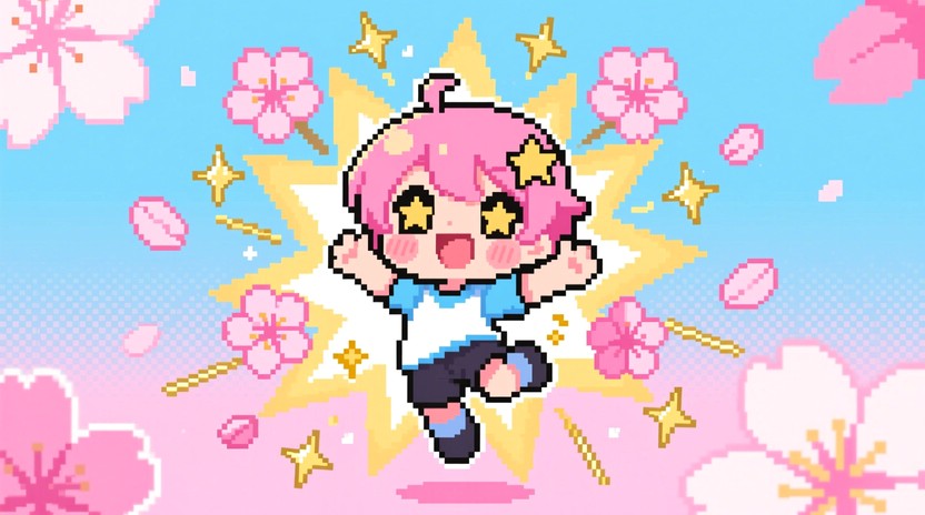 Free Pixel Joy Explosion Photo - Pixelart, Chibi, Anime | Download at ...