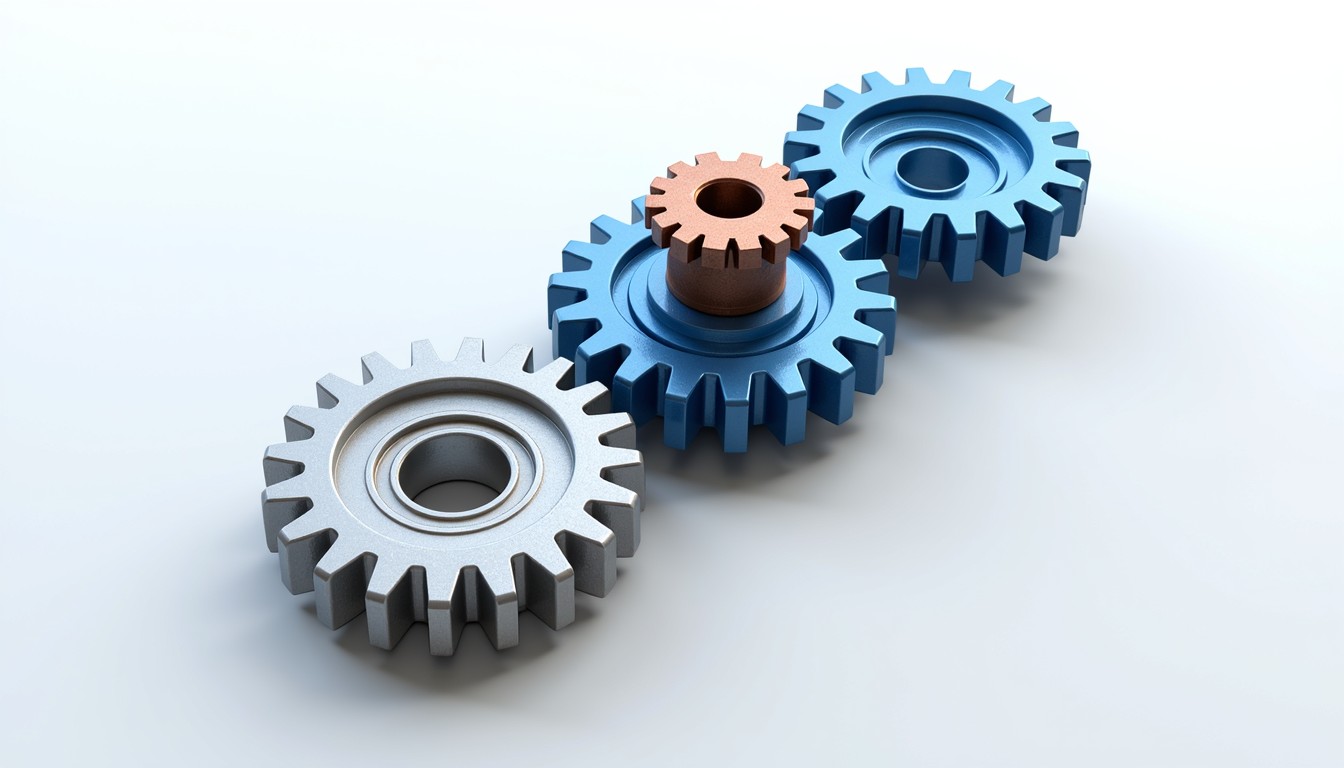 Free Interlocking Mechanical Cogs Image - Gears, Mechanical ...