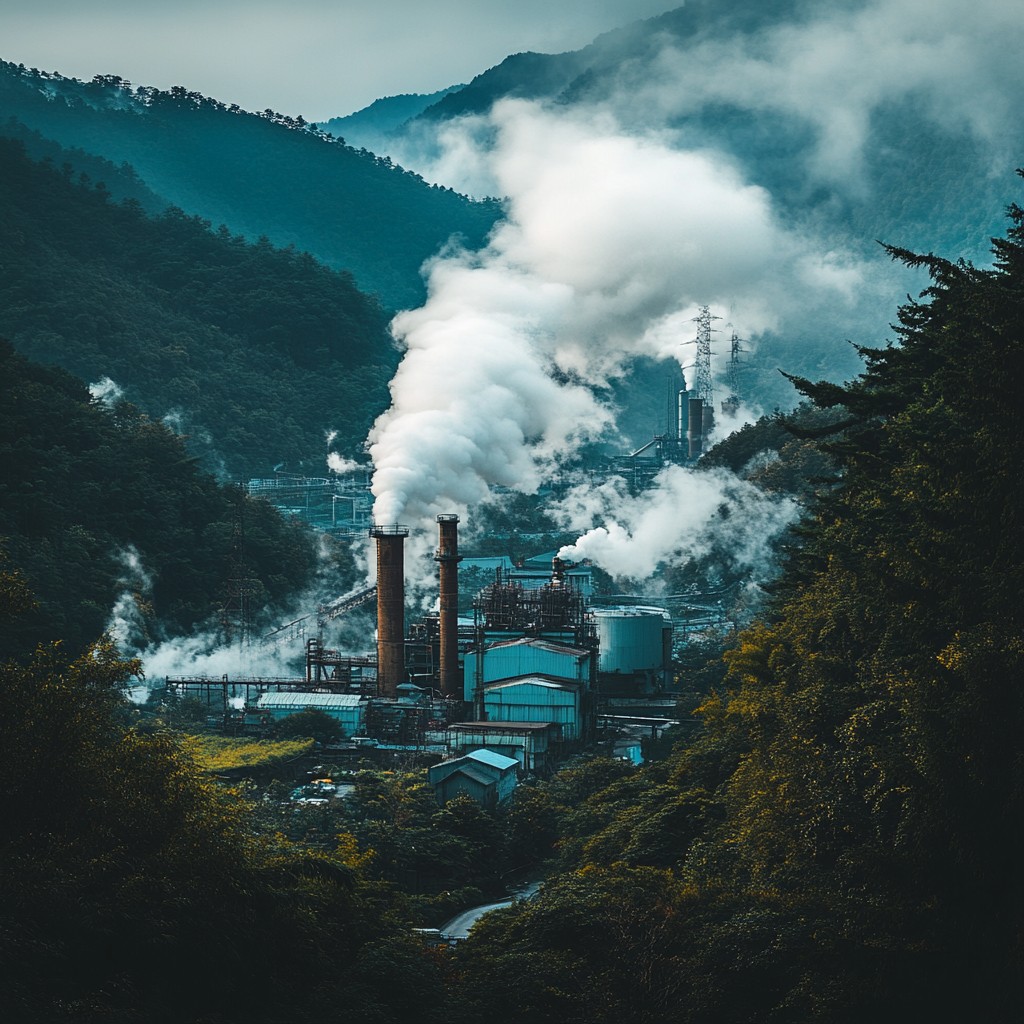 Fume Picture Free Industrial smoke emissions Image - Industry, Smoke, Mountains ...