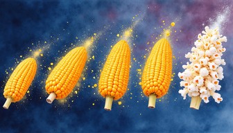 Free Popcorn Evolution Sequence Image - Popcorn, Corn, Kernels ...