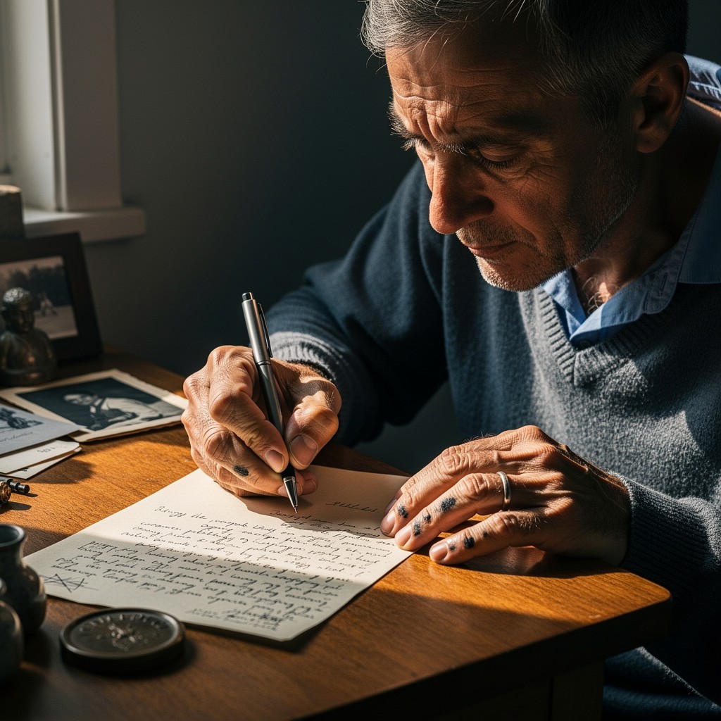A Man Riting A Letter Free Man Writing Letter Image - Writing, Letter, Man | Download at ...