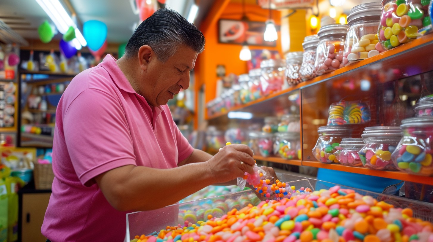 Free Candy Shop Delight Image - Candy, Shop, Man | Download at StockCake