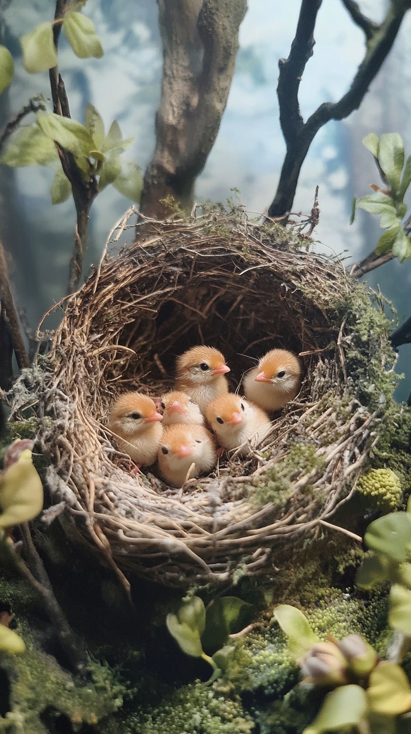 Free Nest full chicks Image - Nest, Birds, Chicks | Download at StockCake