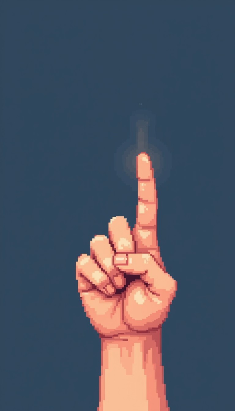 Free Upward Pixel Pointer Image - Pointing, Pixelated, Hand | Download ...