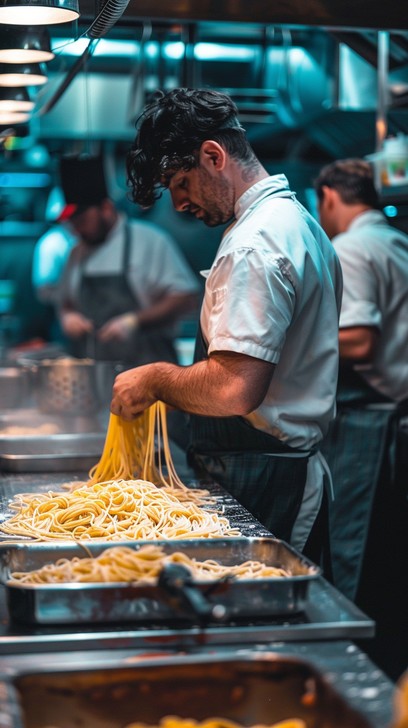 Pasta Thouges For Chef Free Chef Prepares Pasta Image - Chef, Cooking, Kitchen | Download at ...