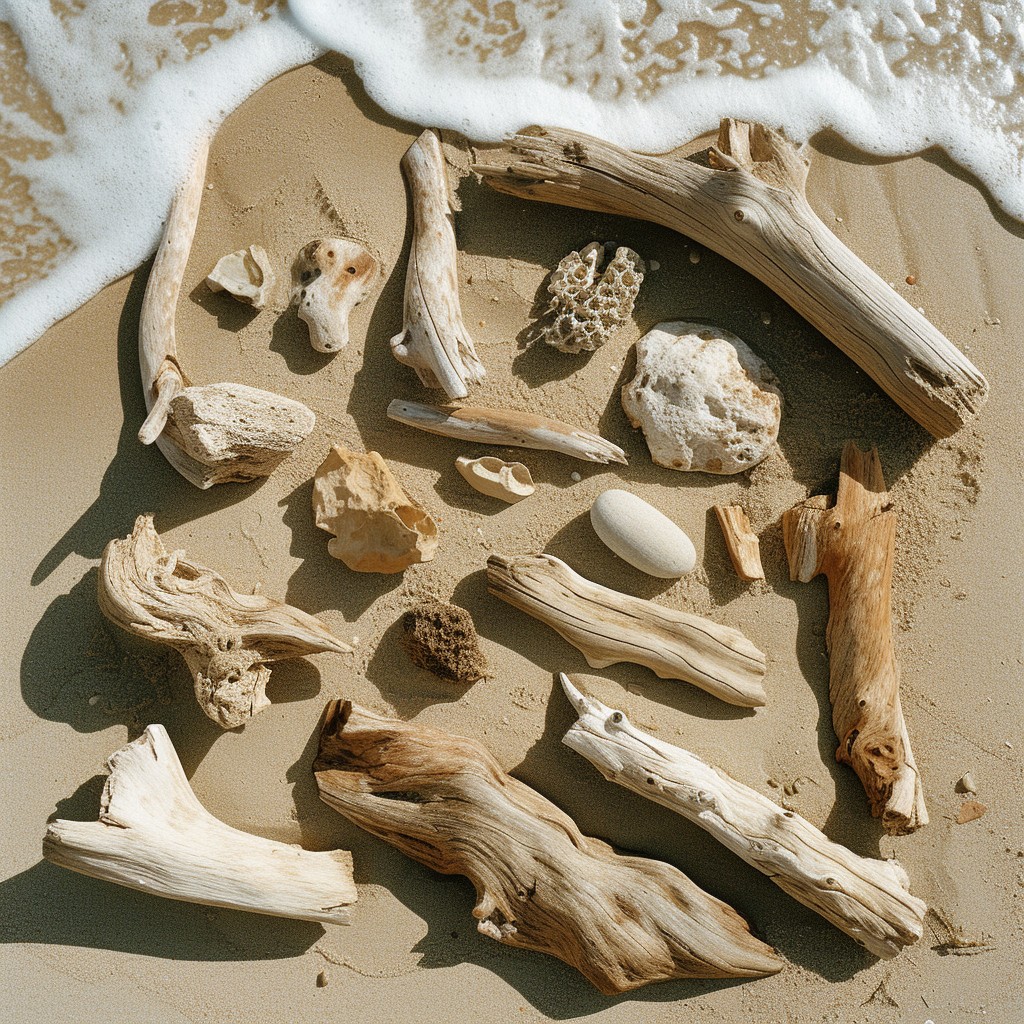 Download Beachcombing Treasures Found Image - Beach, Driftwood, Shells ...