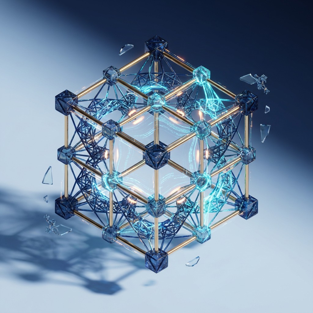 Crystal Network Patterns Free Geometric Crystal Network Image - Abstract, Geometric, 3d ...