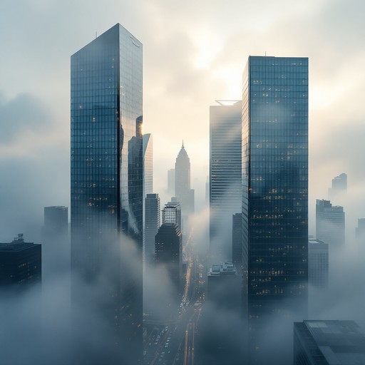 Free Foggy Urban Dawn Image - Skyscrapers, Fog, Cityscape | Download at ...