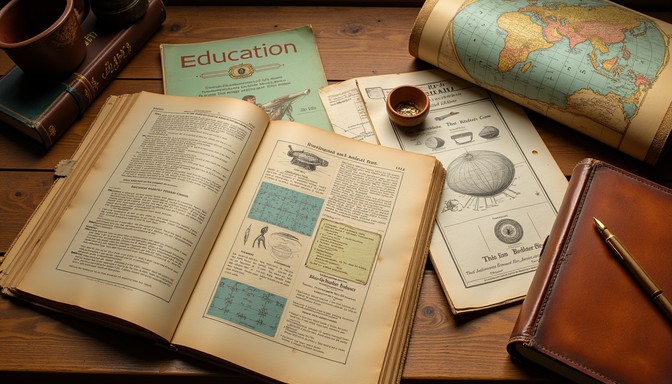 Free Vintage Education Collection Image - Education, Vintage, Textbook ...