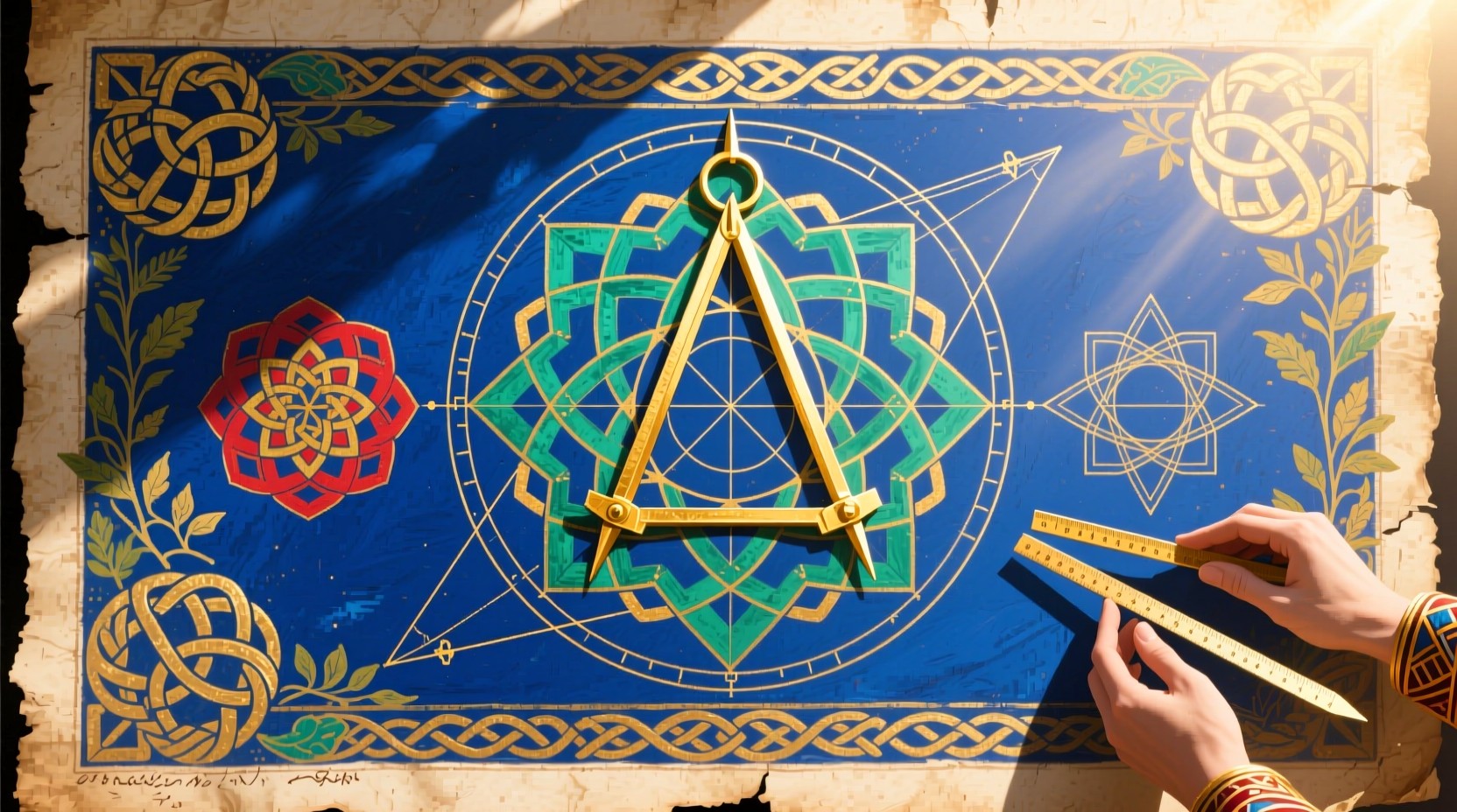 Free Sacred Geometry Illuminated Image - Geometry, Sacred, Compass ...