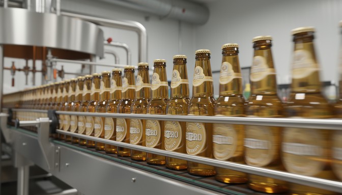 Free Bottling Production Line Image - Brewery, Bottles, Conveyor ...