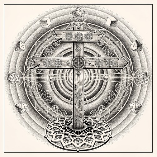 Free Cosmic Crossroads Design Image - Tattoo, Geometric, Sacred ...