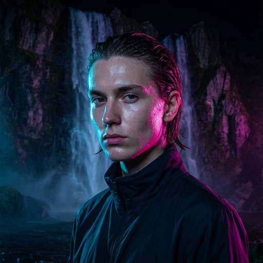 Simple Waterfall Method Download Neon Waterfall Portrait Image - Neon, Portrait, Waterfall ...
