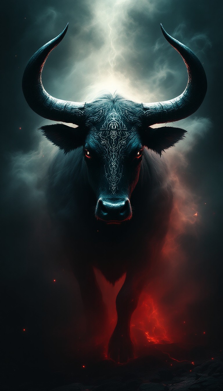 Free Mystical Bull Emerges Image - Bull, Mystical, Gothic | Download at ...
