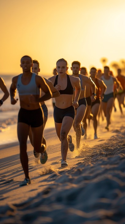 Free Sunset Beach Run Image - Running, Beach, Sunset | Download at ...