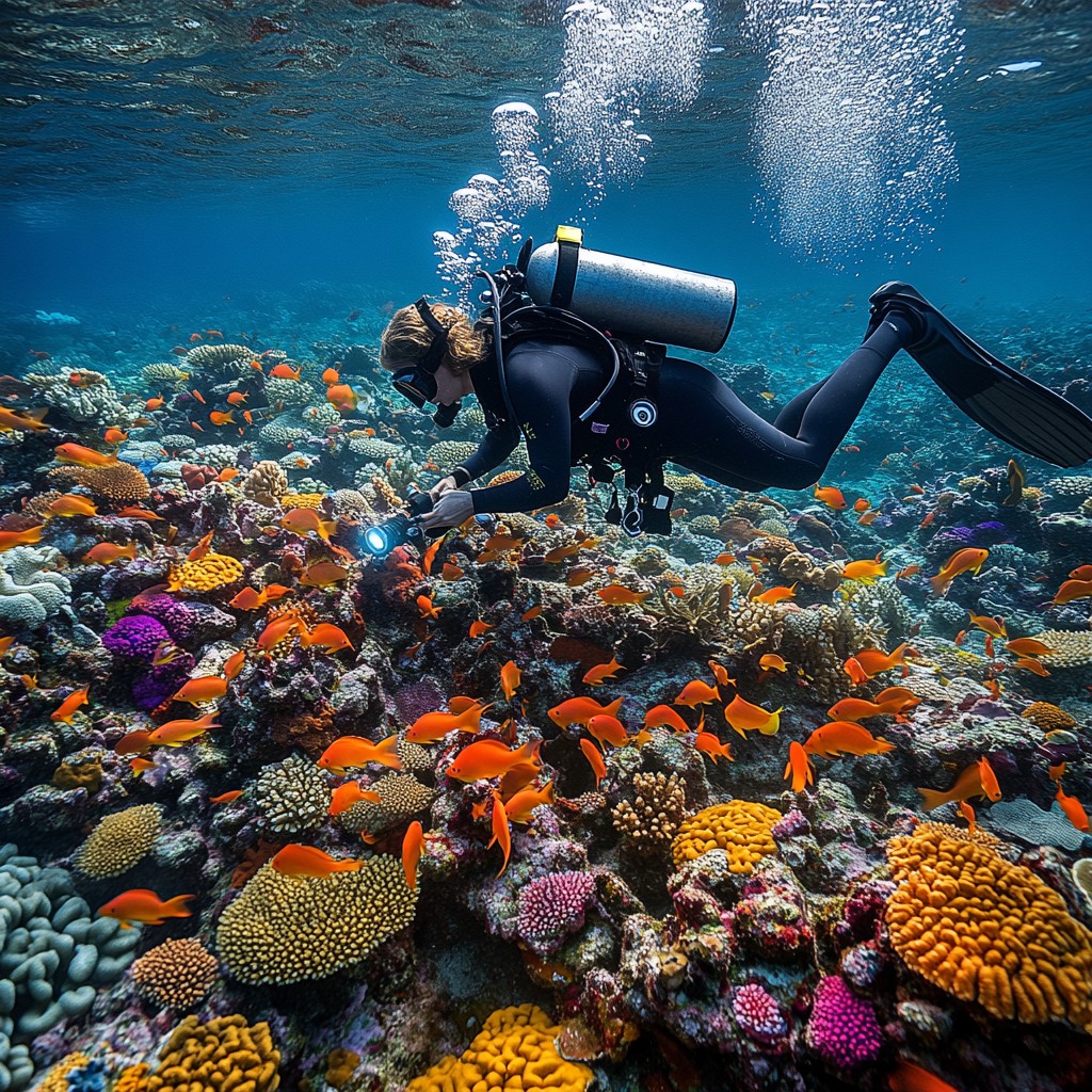 Diving Exploration Examples Free Scuba diving exploration Image - Diver, Coral, Marine | Download ...