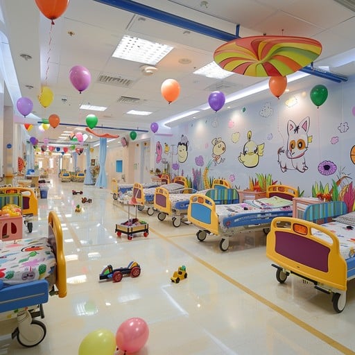 Free Colorful Pediatric Ward Image - Hospital, Pediatric, Colorful ...