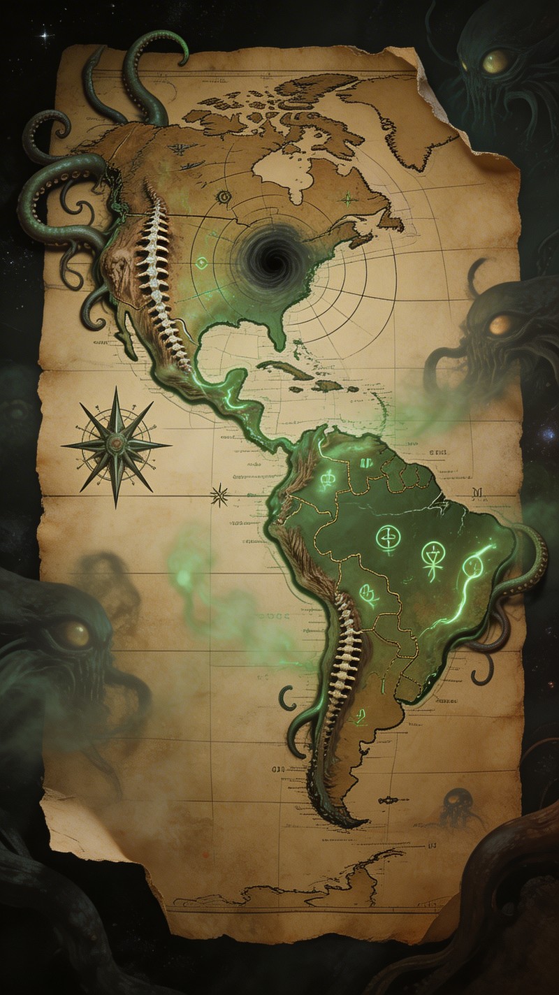 Free Tentacled Map Horror Image - Tentacles, Map, Horror | Download at ...