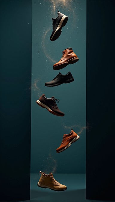 Shoes Rythm Design Free Floating Footwear Cascade Image | Download at StockCake