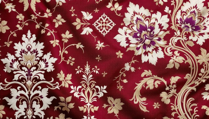 Download Royal Damask Pattern Image - Damask, Burgundy, Gold | StockCake