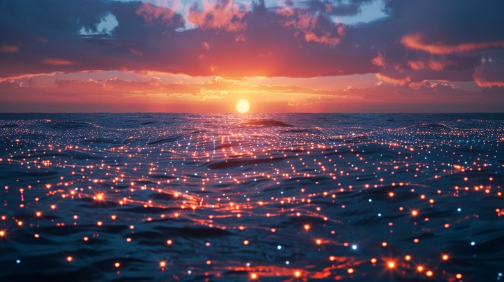 Ocean Ripple Color Pallete Free Sunset Ocean Sparkle Image - Sunset, Ocean, Sparkle | Download at ...