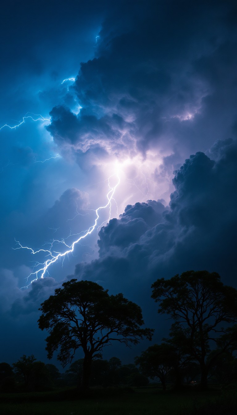 Free Lightning Strikes Night Image - Lightning, Storm, Thunder ...