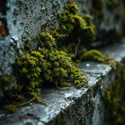 Free Moss Meets Concrete Image - Moss, Concrete, Macro | Download at ...