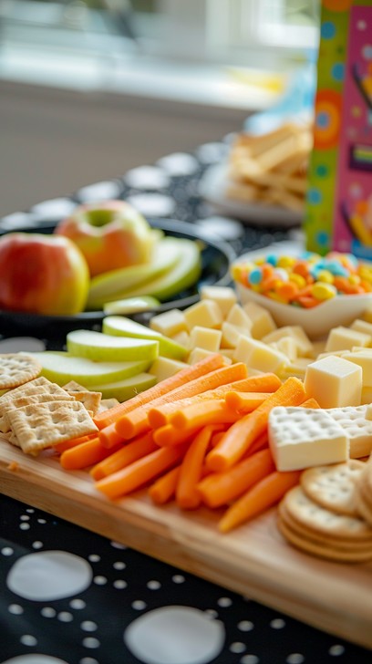 Snack Hints Free Colorful Snack Spread Image - Snacks, Fruits, Vegetables ...