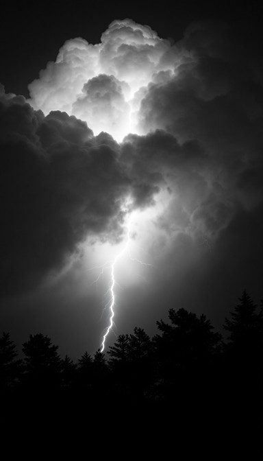 Free Lightning Pierces Night Image - Lightning, Storm, Thunderstorm ...