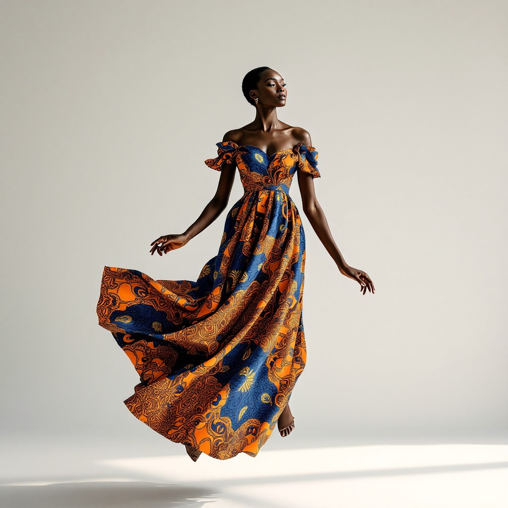 Free Floating African Grace Image - Floating, African, Dress | Download ...
