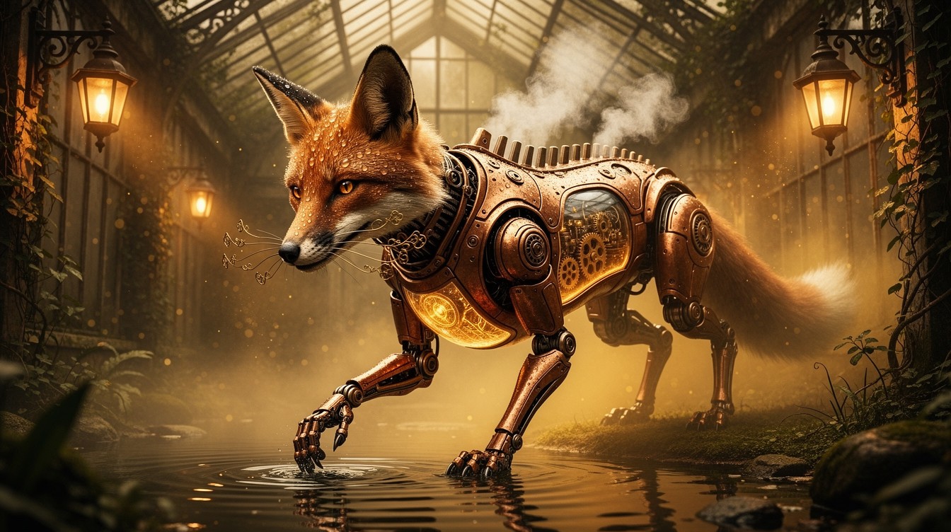 Free Steampunk Clockwork Fox Image - Steampunk, Mechanical, Fox ...