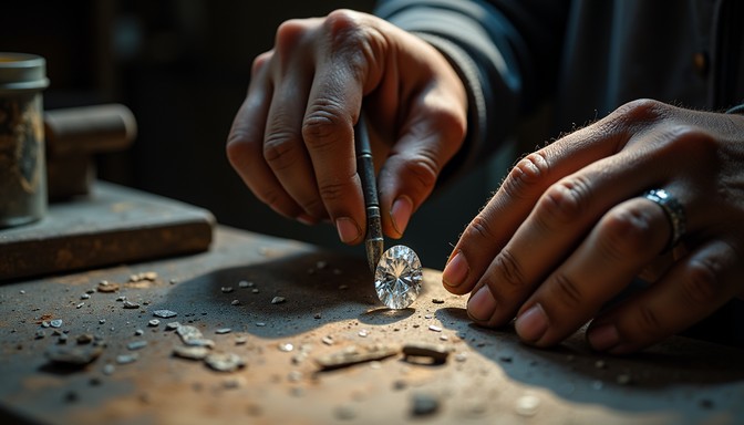 Free Diamond Sorting Craft Image - Artisan, Precision, Diamonds ...