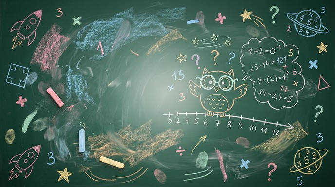 Smudged Math Free Mathematical Chalkboard Dreams Image - Chalkboard, Mathematics ...
